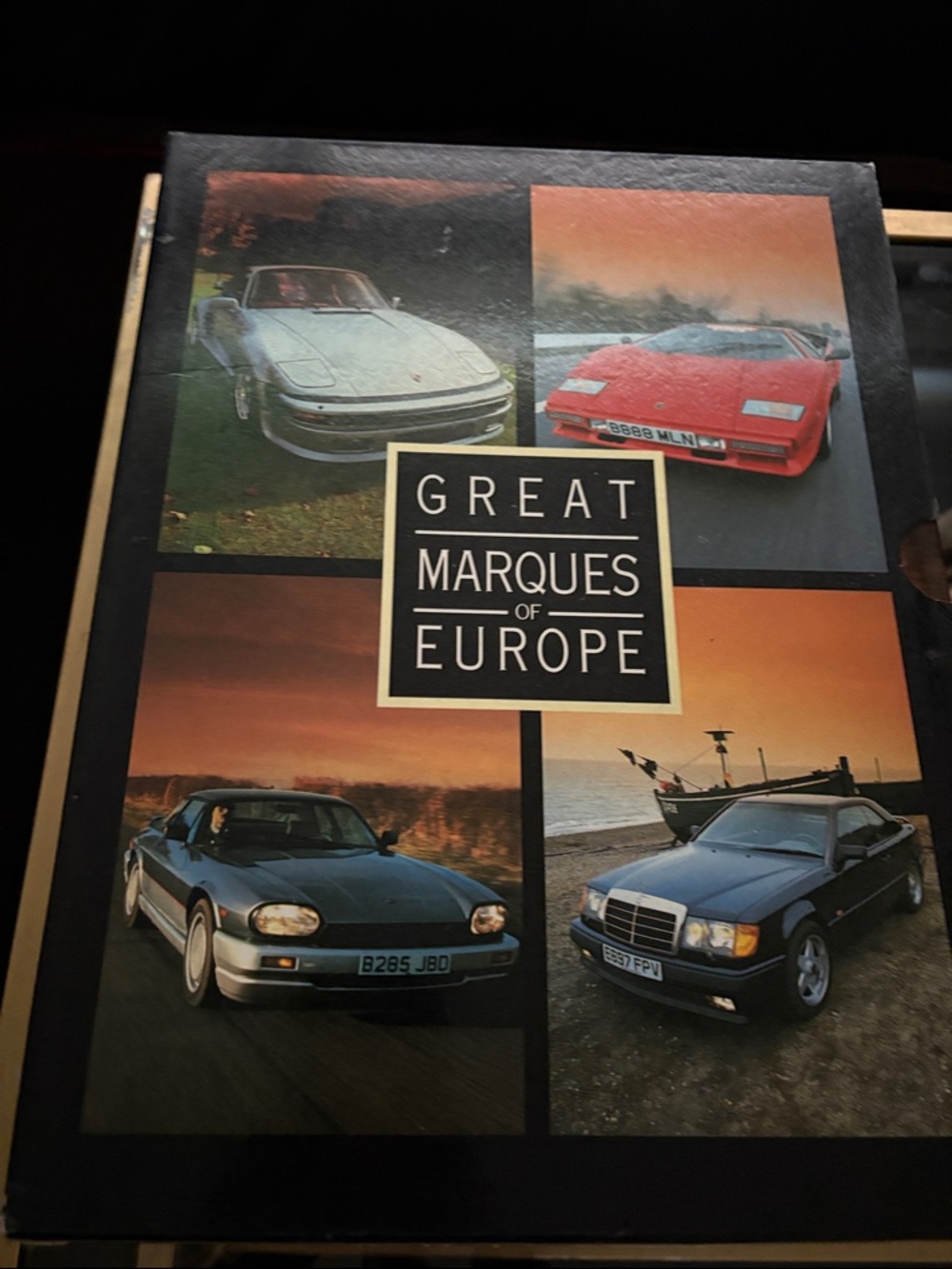 Vintage Great Marques of Europe Hardcover Book - Black & Multicolor Cover